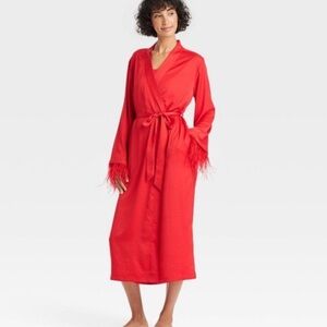 Elegant Red Women's Robe